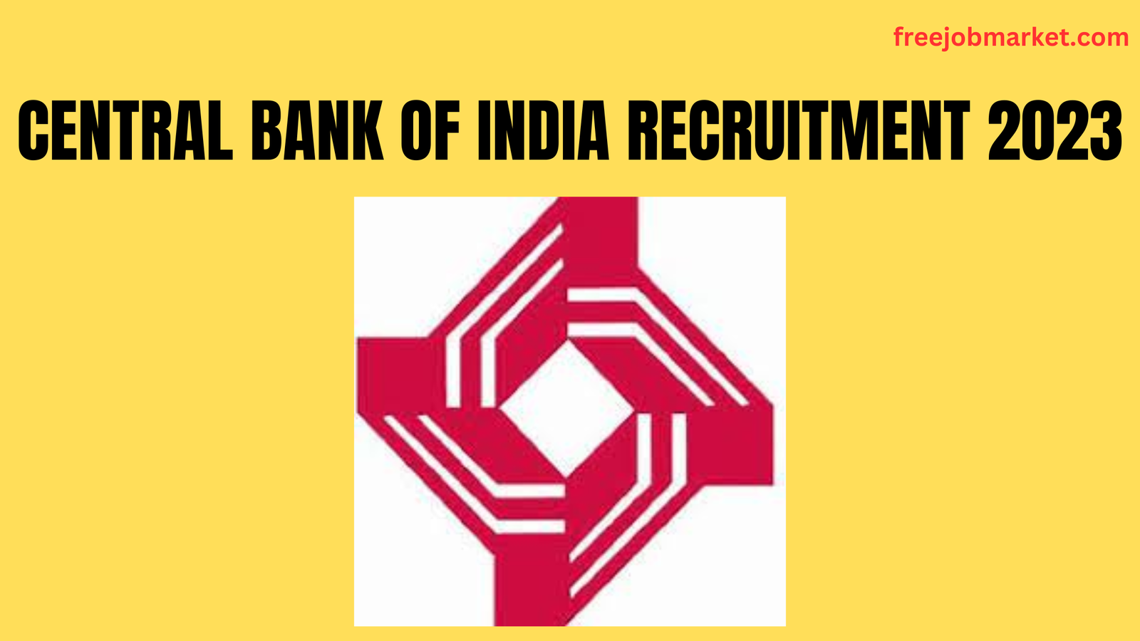 Central Bank of India Recruitment 2023